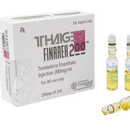 Finarex 200 Injection (Trenbolone Enanthate 200mg) by Thaiger Pharma – Pack of 10 × 1ml Ampoules.