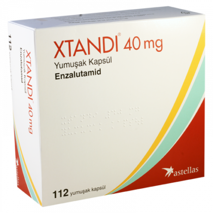 Xtandi 40mg Capsule (Enzalutamide) by Astellas – Pack of 112 Capsules