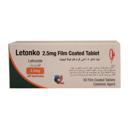 Letonko 2.5mg Tablet Letrozole imported by Cytotoxic Agent