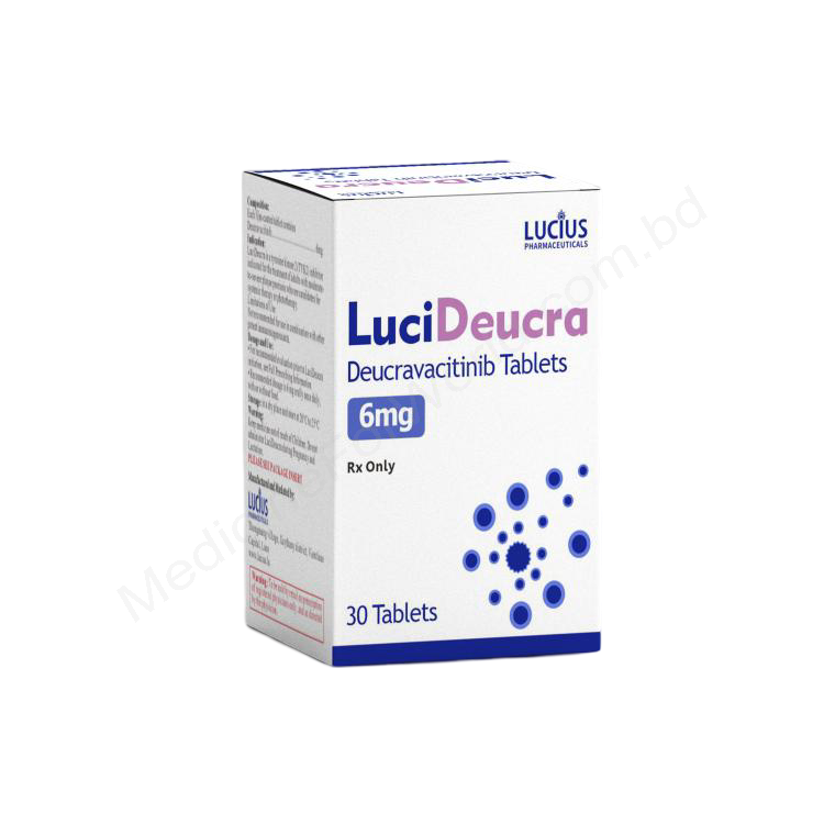 LuciDeucra 6mg tablet (Deucravacitinib) Deucravacitinib 6mg Tablet Imported – Lucius Pharmaceuticals, Pack of 30 Tablets