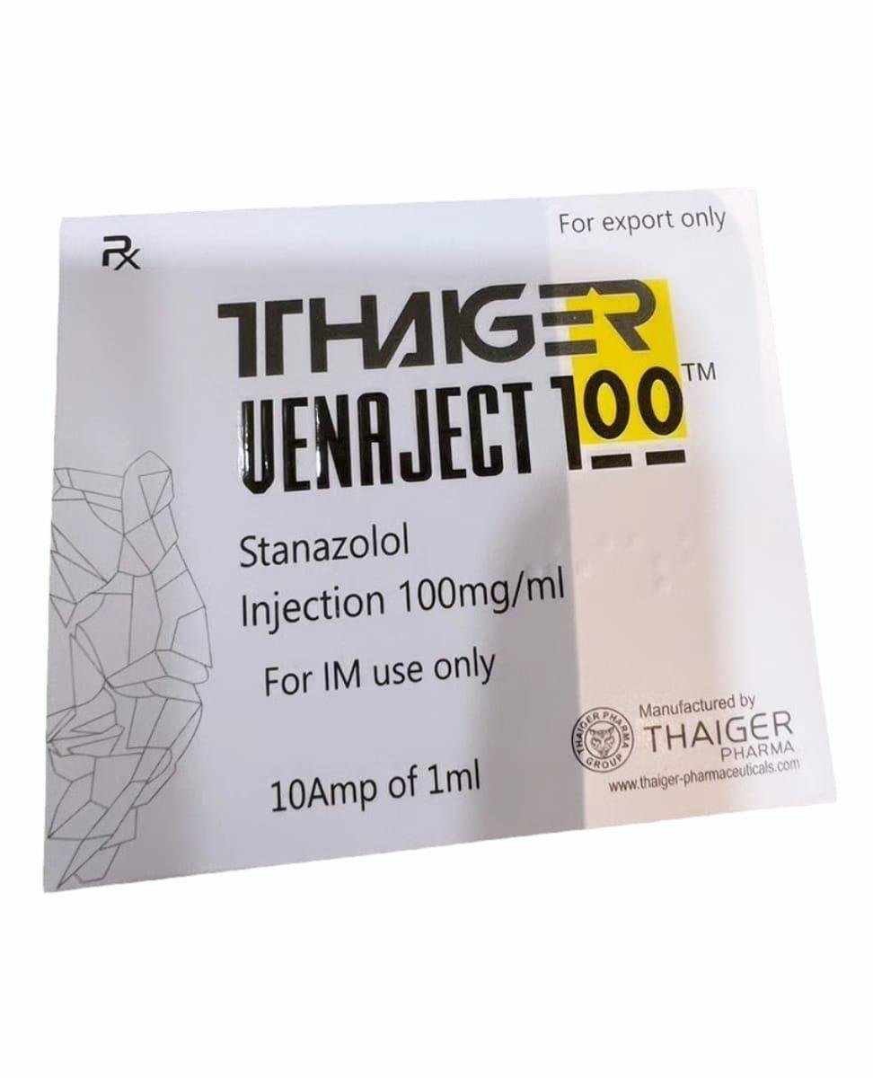 Thaiger Venaject 100mg Injection (Stanozolol) Venaject 100mg Injection Stanozolol imported product by Thaiger, pack size 1 injection.