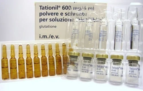 Tationil 600mg Injection (Glutathione) imported original skin whitening and antioxidant medicine in Pakistan available at MedicineWalyDost.com
